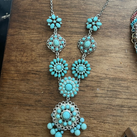 Boho Teal Turquoise Jewelry Lot - Picture 3 of 6